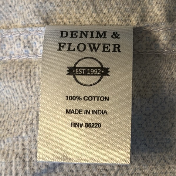 Limited Collection Denim & Flower Small Blue Long Sleeves - Picture 6 of 6